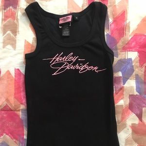 Harley Davidson breast cancer awareness tank